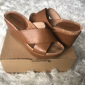 Tan Platform Sandals
